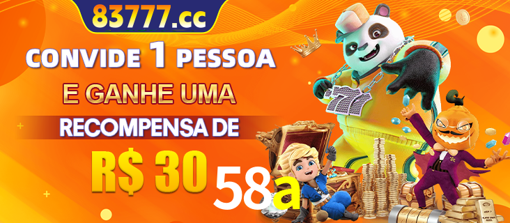 Banner institucional da 58a sobre parceria de marcas e criação de uma marca de excelência, apresentando os mascotes de jogos populares como o Fortune Tiger.