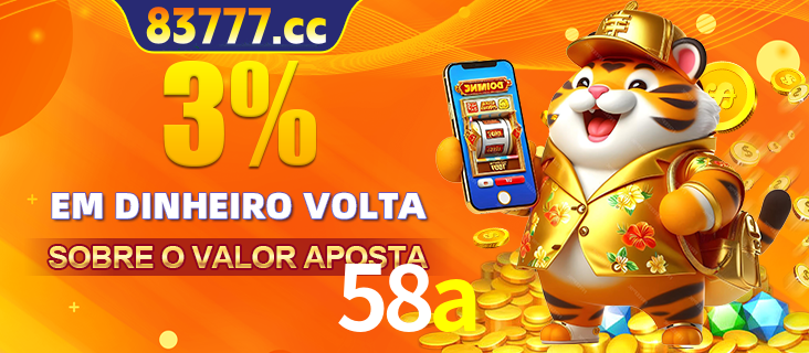 Promoção para baixar e instalar o aplicativo do cassino 58a. O banner oferece uma recompensa de R1aR1aR8, com a imagem de uma cobra sobre moedas de ouro.