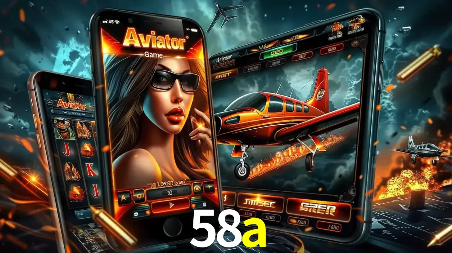 O popular jogo de apostas Aviator exibido em vários celulares e tablets, mostrando a interface emocionante e a ação de voo disponíveis para jogar agora no 58a.