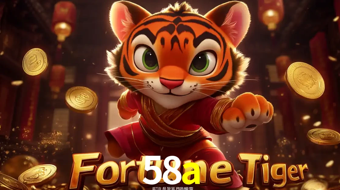 O carismático mascote do jogo de slot Fortune Tiger, um tigre fofo em pose de artes marciais, pronto para trazer sorte e multiplicadores de ganhos no cassino online 58a.
